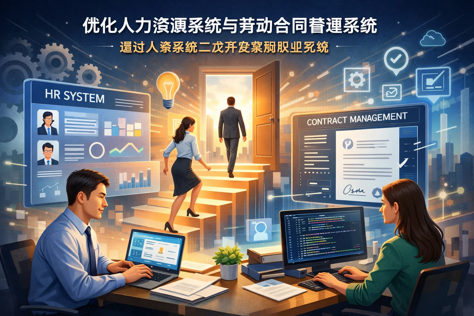 优化人力资源系统与劳动合同管理系统:通过人事系统二次开发实现职业突破