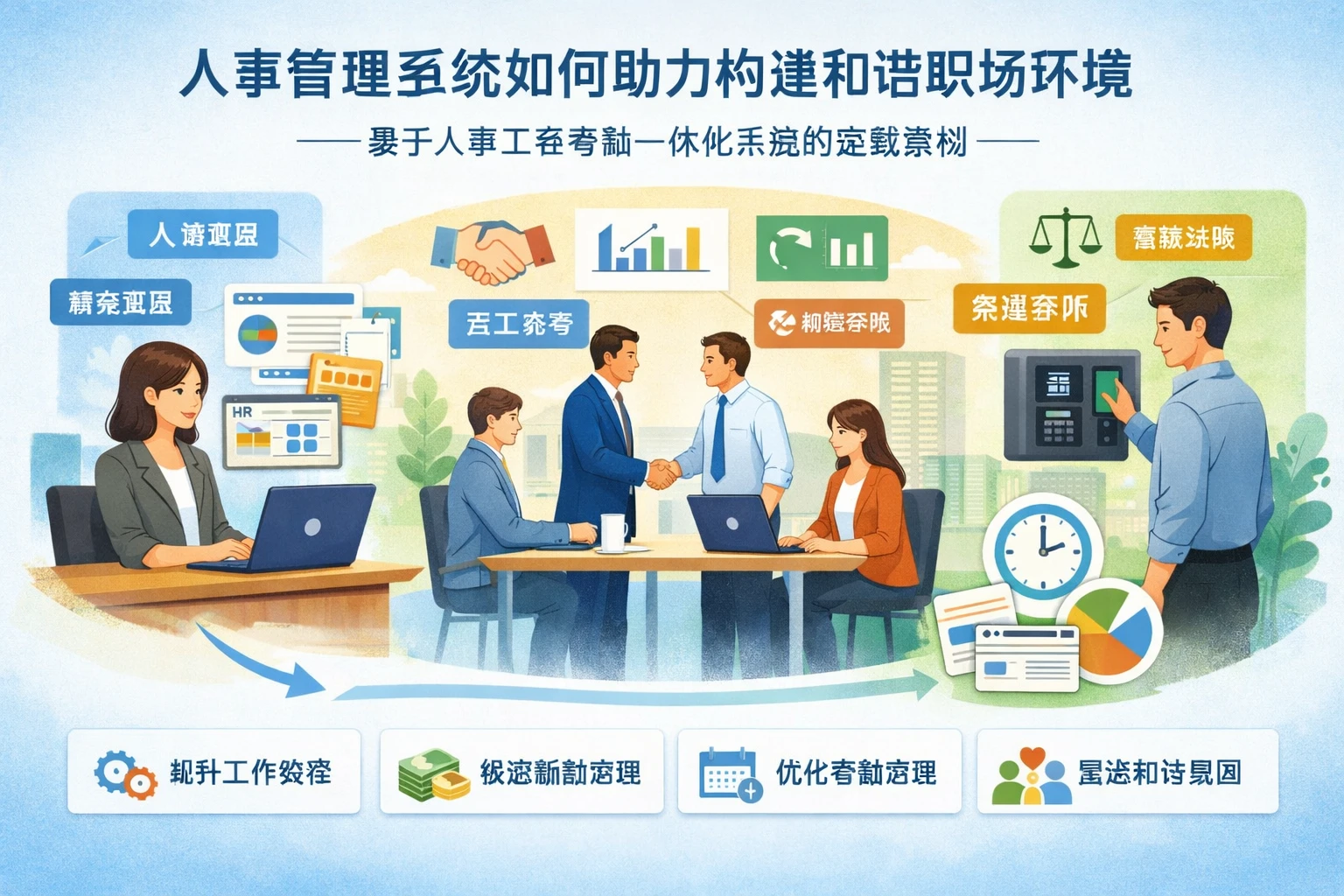 人事管理系统如何助力构建和谐职场环境——基于人事工资考勤一体化系统的实践案例