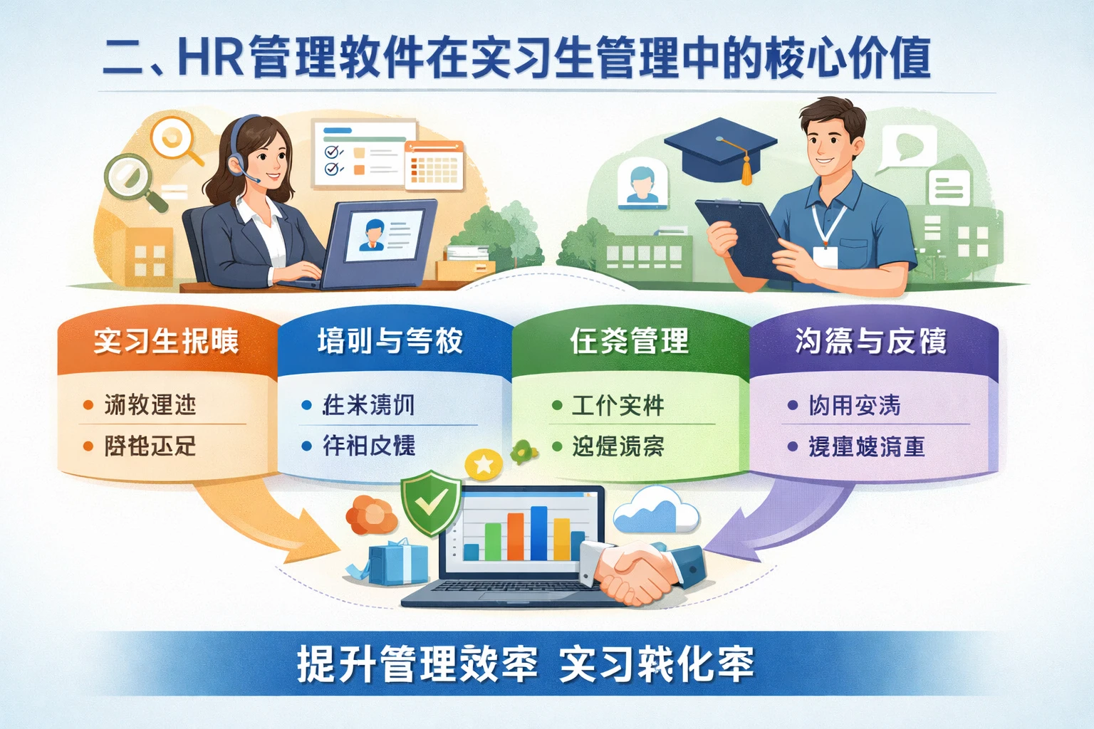 二、HR管理软件在实习生管理中的核心价值