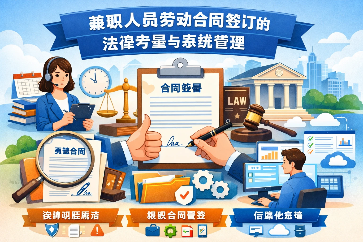 兼职人员劳动合同签订的法律考量与系统管理