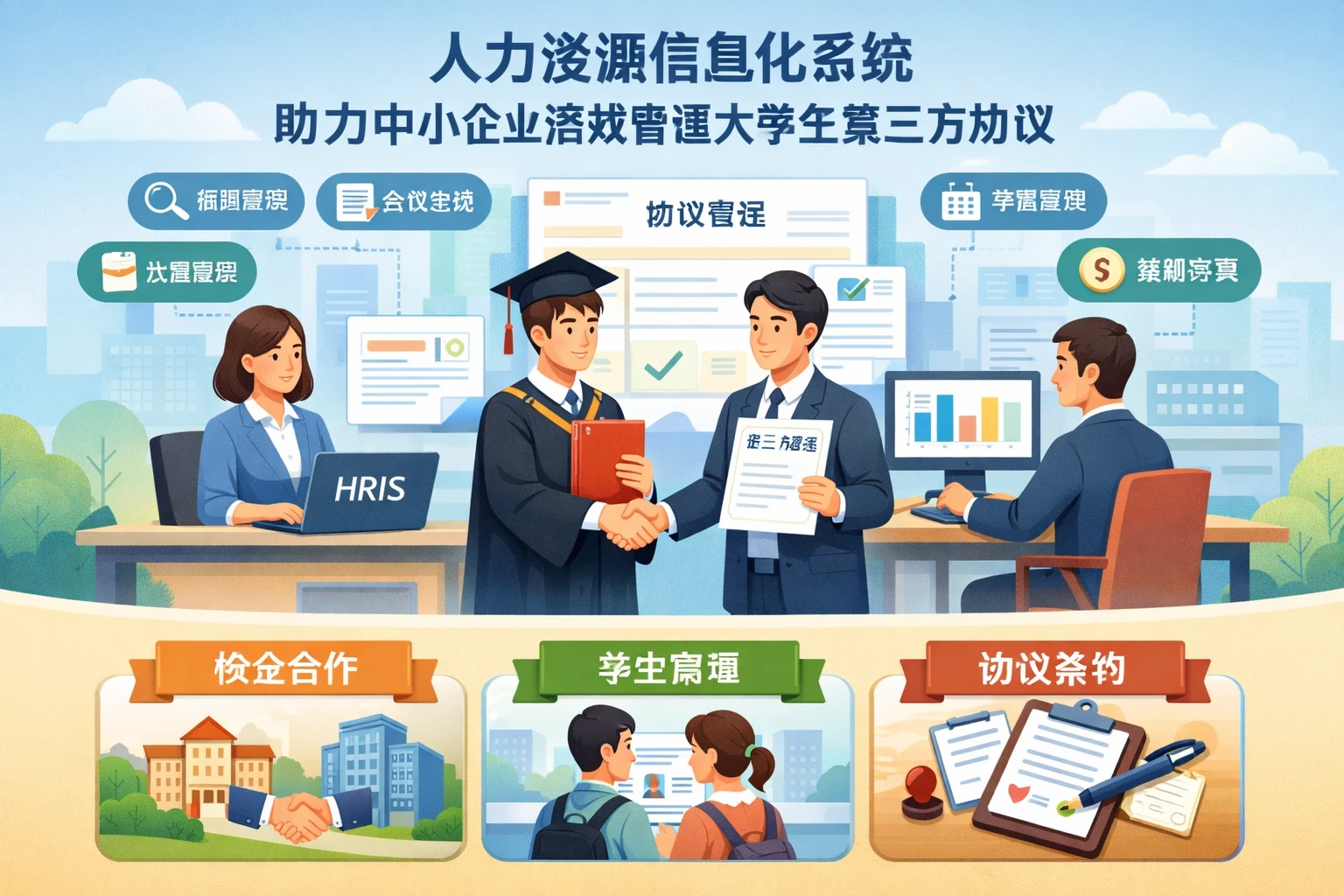 人力资源信息化系统助力中小企业高效管理大学生第三方协议