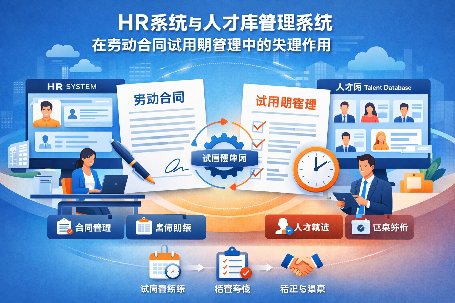 HR系统与人才库管理系统在劳动合同试用期管理中的关键作用