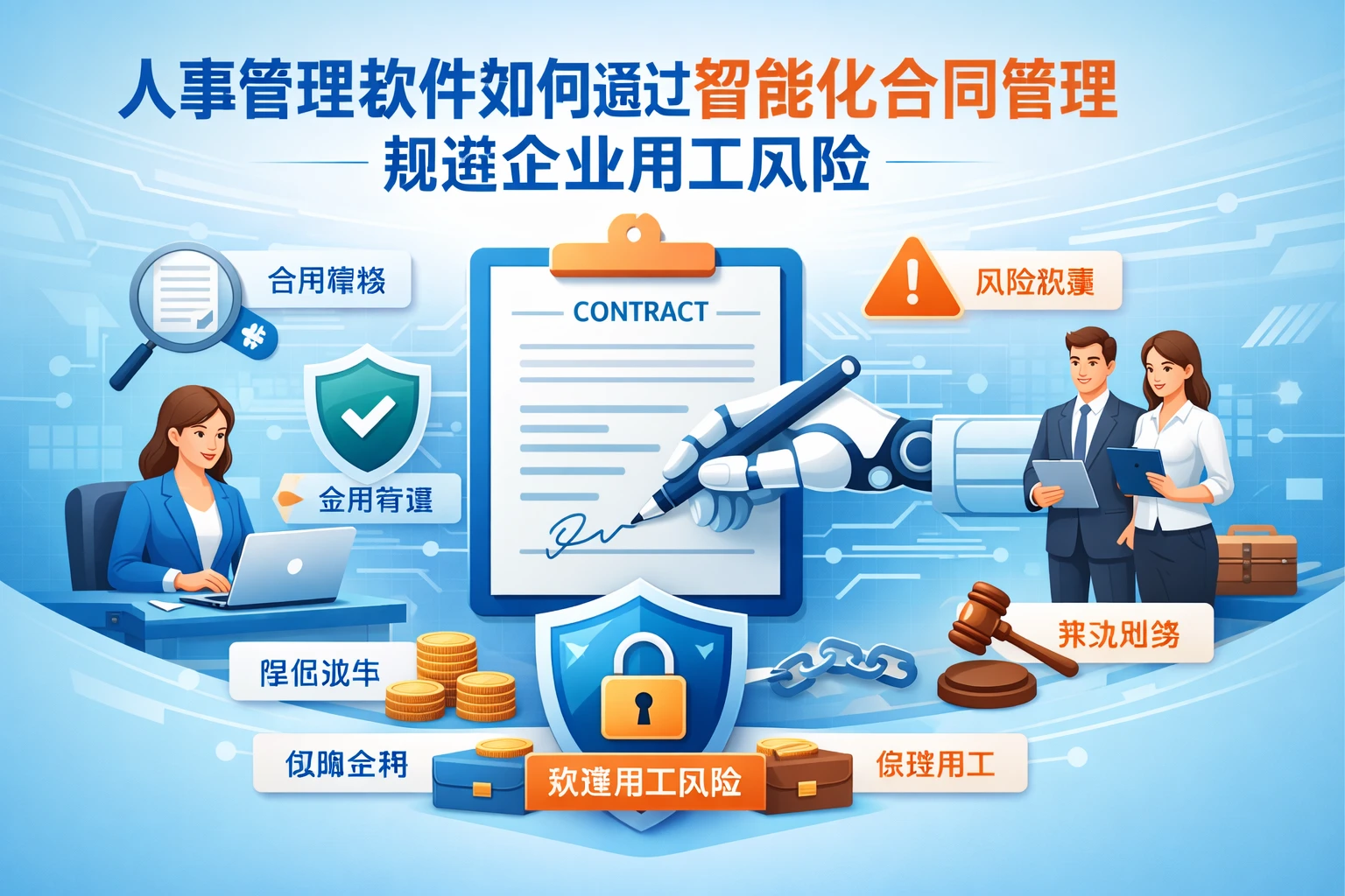 人事管理软件如何通过智能化合同管理规避企业用工风险