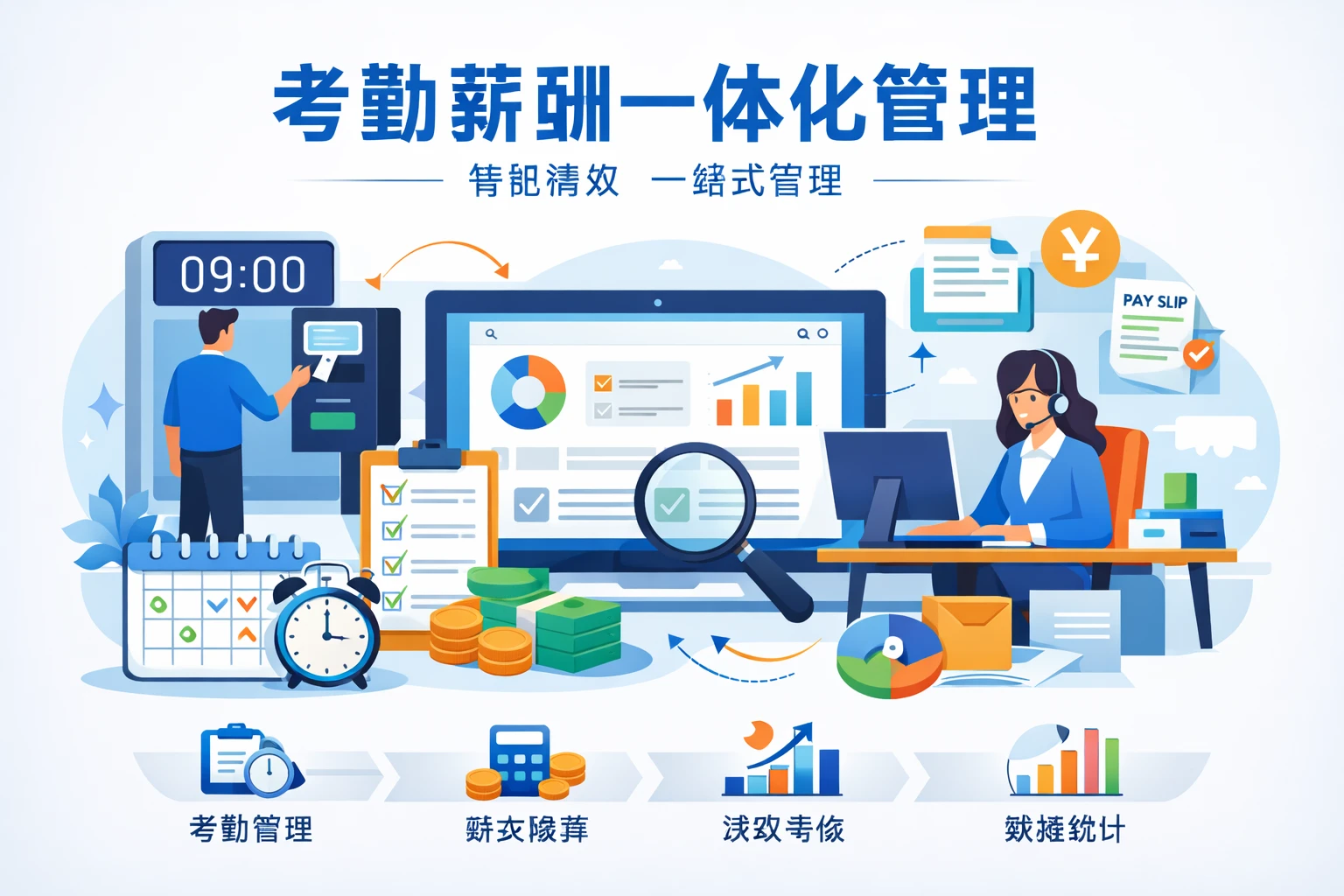 考勤薪酬一体化管理