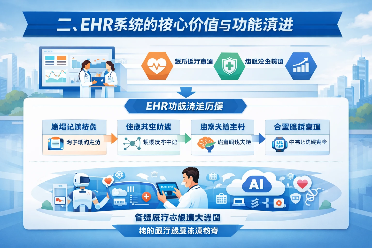 二、EHR系统的核心价值与功能演进
