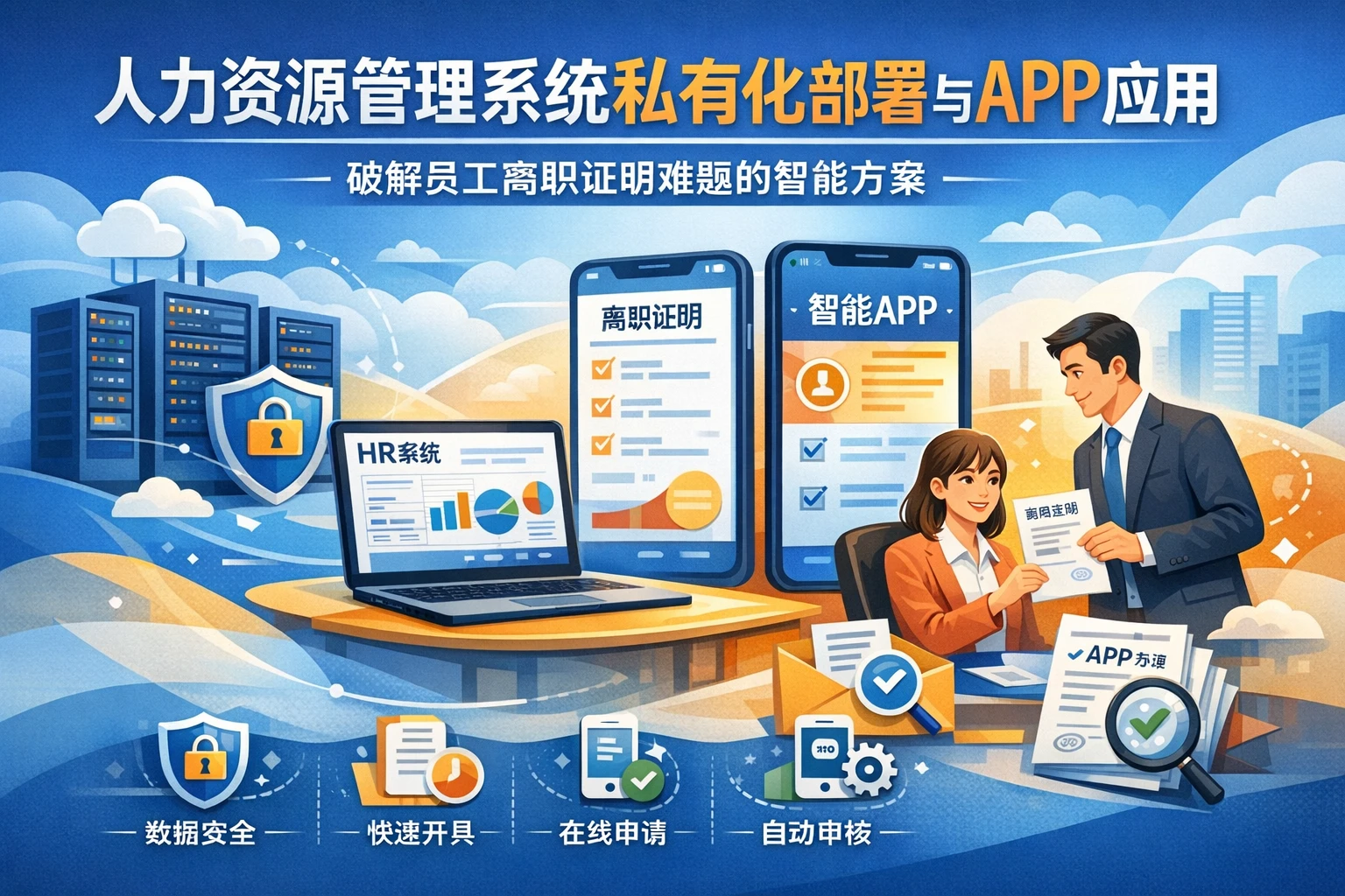 人力资源管理系统私有化部署与APP应用：破解员工离职证明难题的智能方案