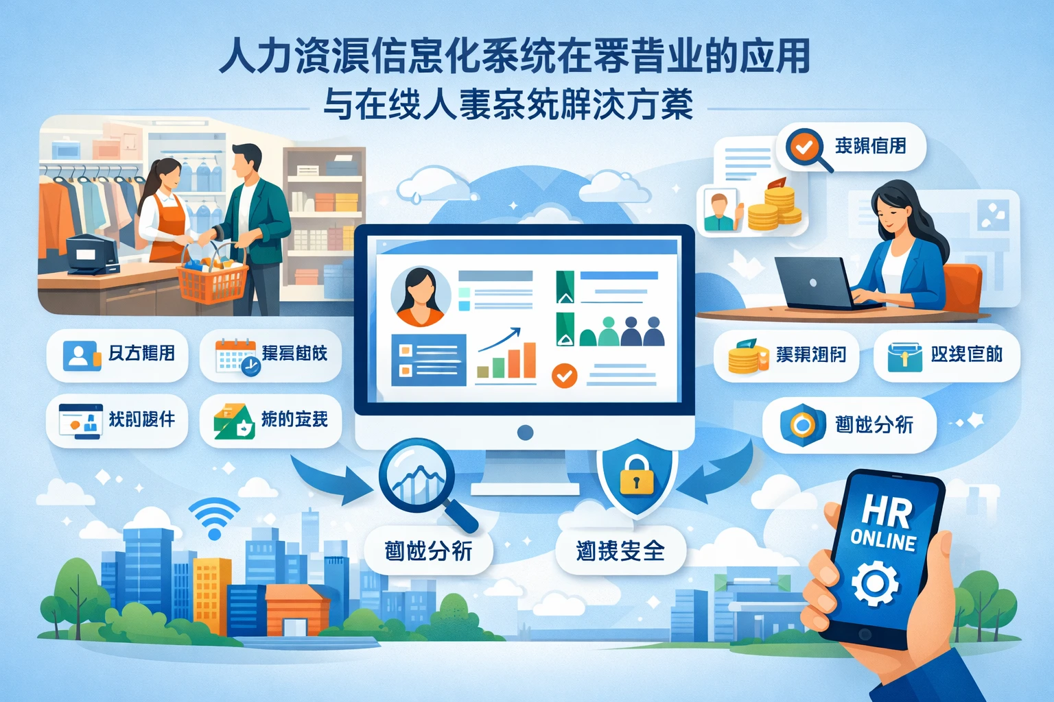 人力资源信息化系统在零售业的应用与在线人事系统解决方案