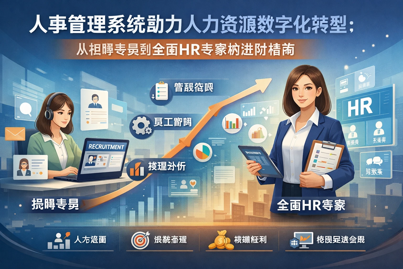 人事管理系统助力人力资源数字化转型：从招聘专员到全面HR专家的进阶指南