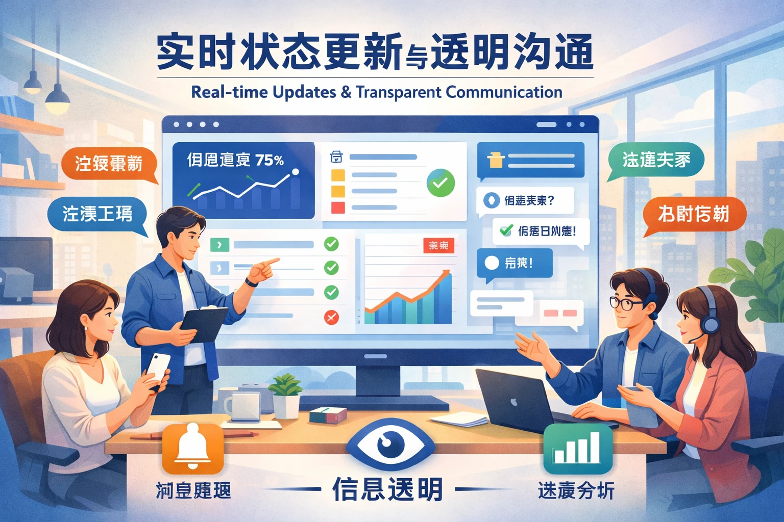实时状态更新与透明沟通
