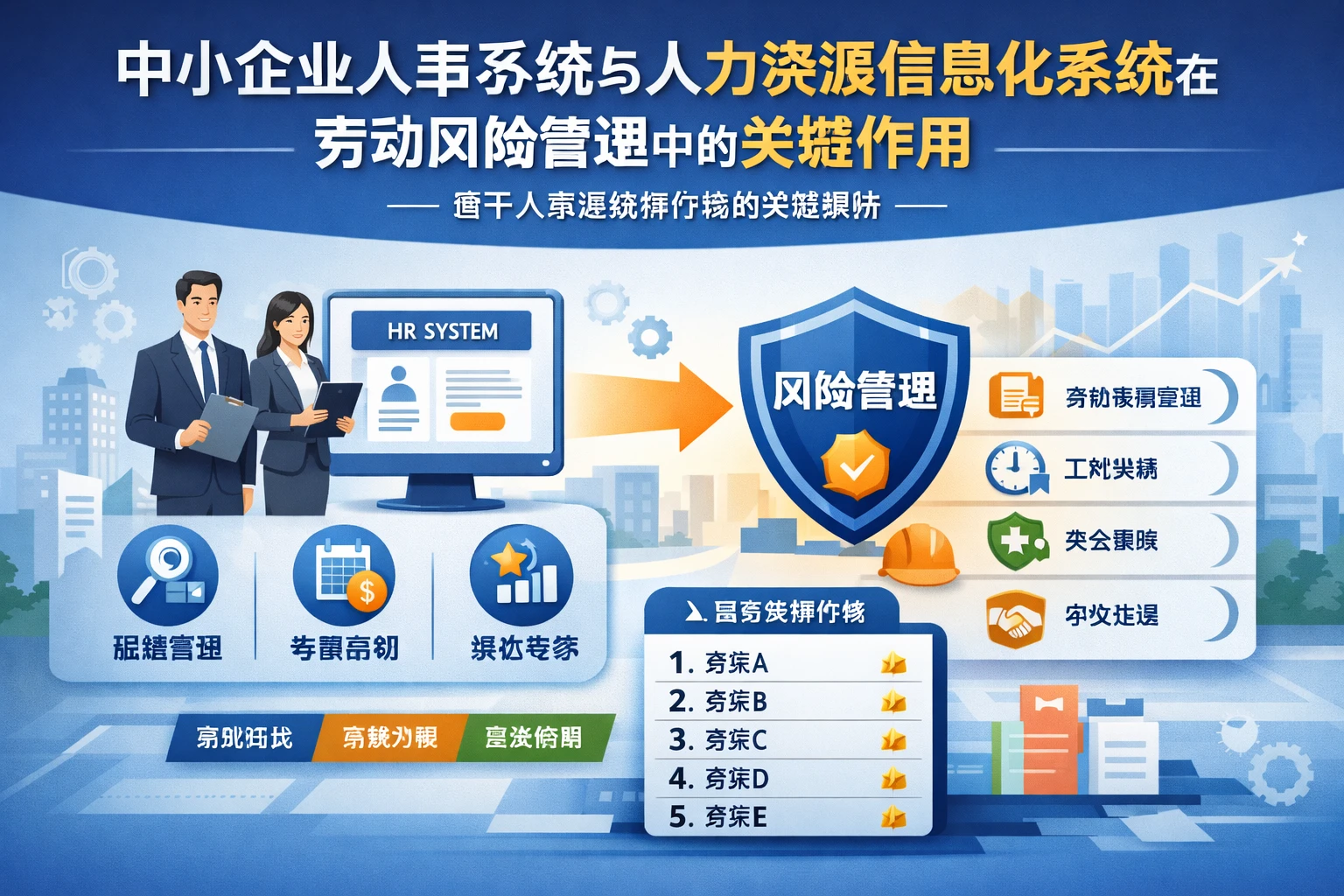 中小企业人事系统与人力资源信息化系统在劳动风险管理中的关键作用 - 基于人事系统排行榜的深度解析