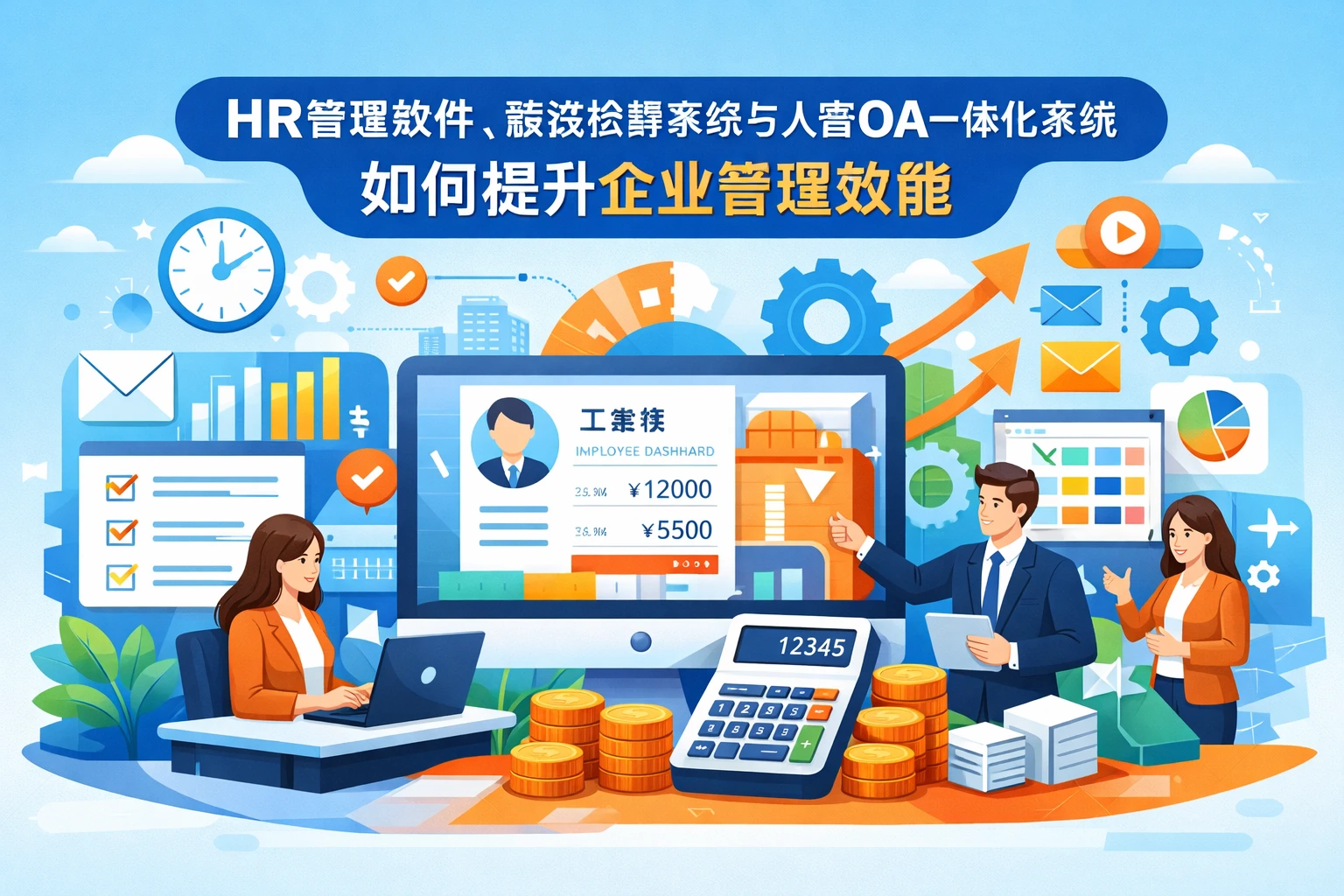 HR管理软件、薪资核算系统与人事OA一体化系统如何提升企业管理效能