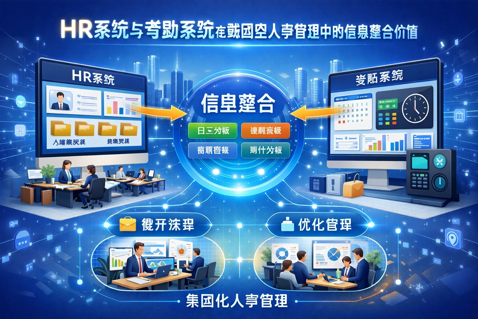 HR系统与考勤系统在集团型人事管理中的信息整合价值