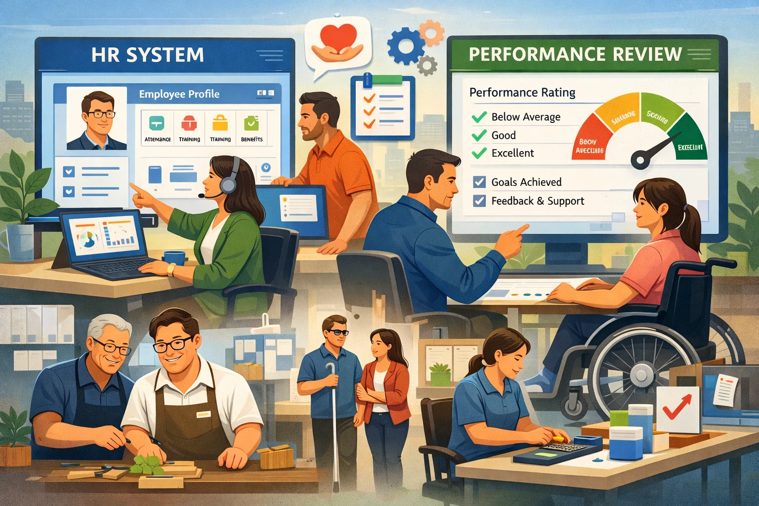 HR系统与绩效考评系统在福利企业特殊员工管理中的关键作用