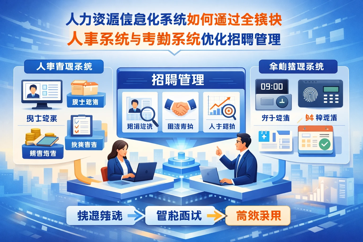 人力资源信息化系统如何通过全模块人事系统与考勤系统优化招聘管理