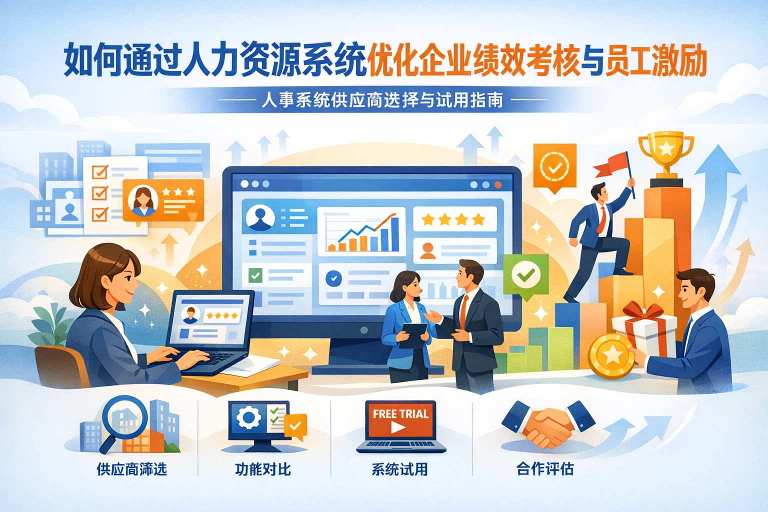 如何通过人力资源系统优化企业绩效考核与员工激励——人事系统供应商选择与试用指南