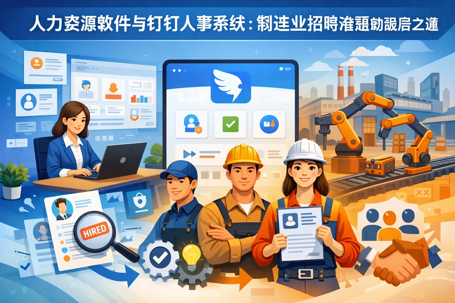 人力资源软件与钉钉人事系统：制造业招聘难题的破局之道