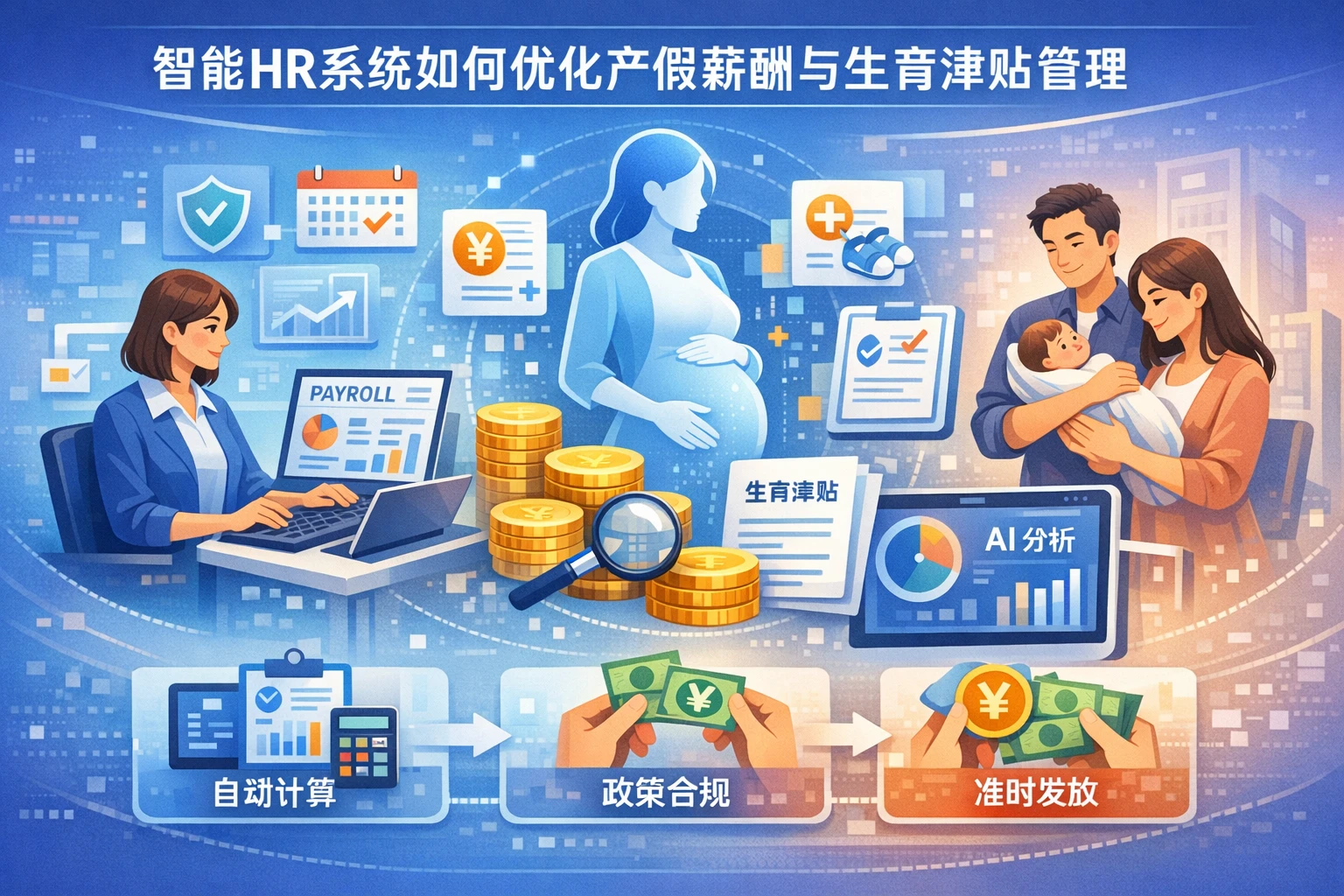 智能HR系统如何优化产假薪酬与生育津贴管理