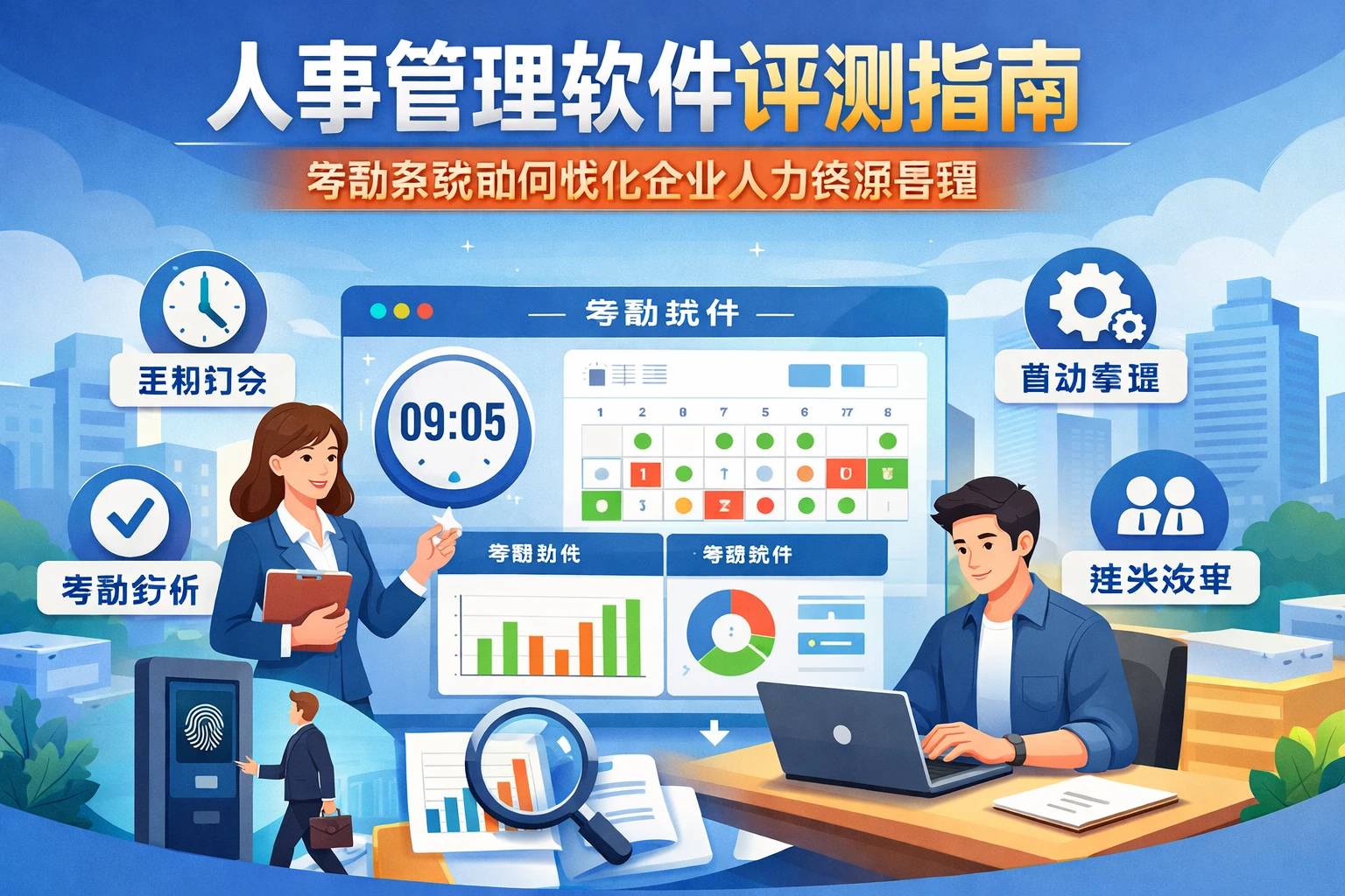 人事管理软件评测指南：考勤系统如何优化企业人力资源管理