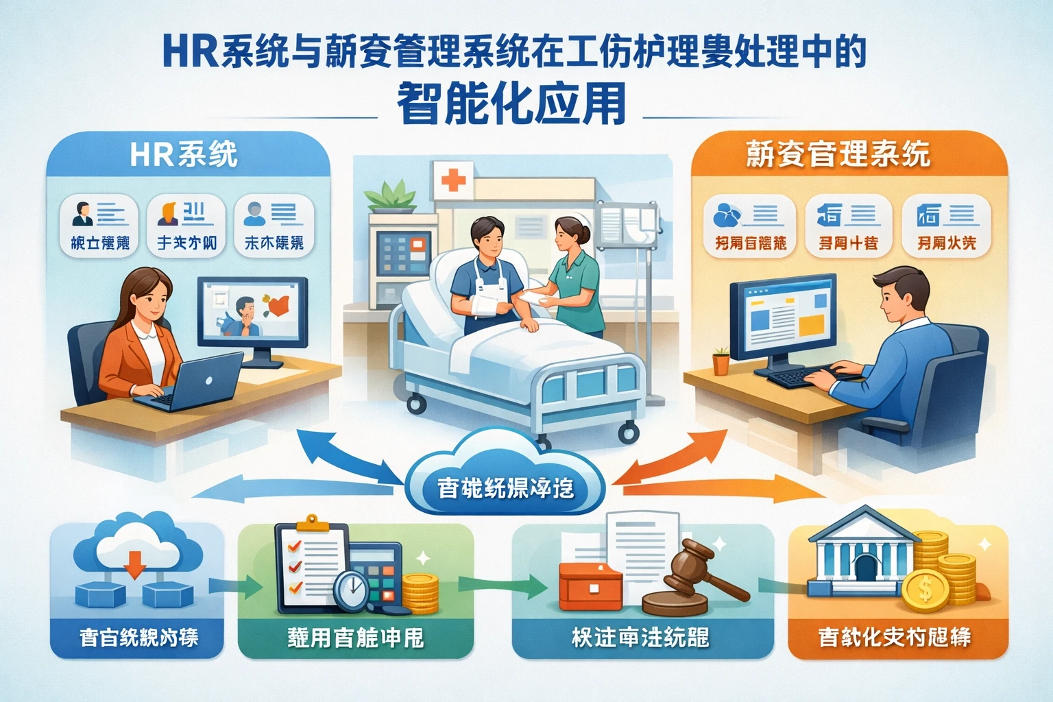HR系统与薪资管理系统在工伤护理费处理中的智能化应用