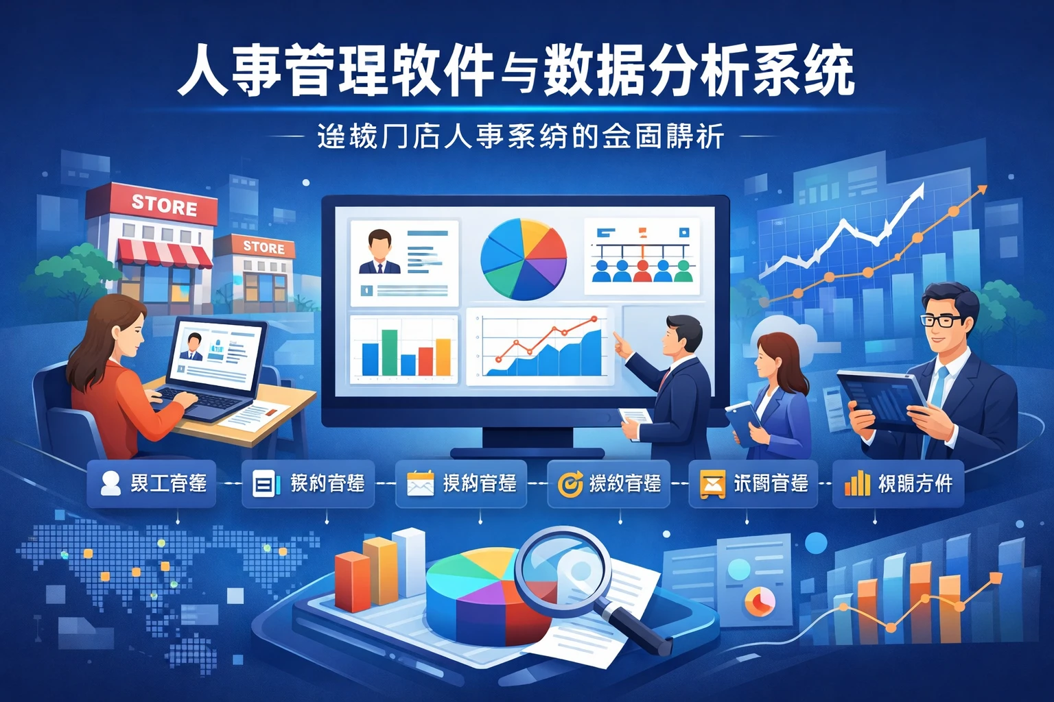 人事管理软件与数据分析系统：连锁门店人事系统的全面解析