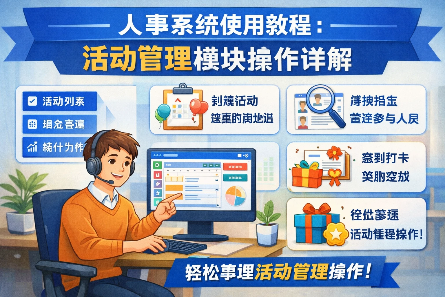 人事系统使用教程:活动管理模块操作详解