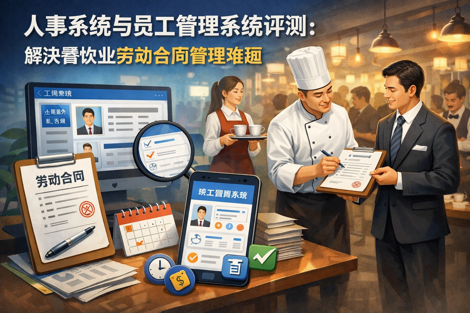 人事系统与员工管理系统评测：解决餐饮业劳动合同管理难题