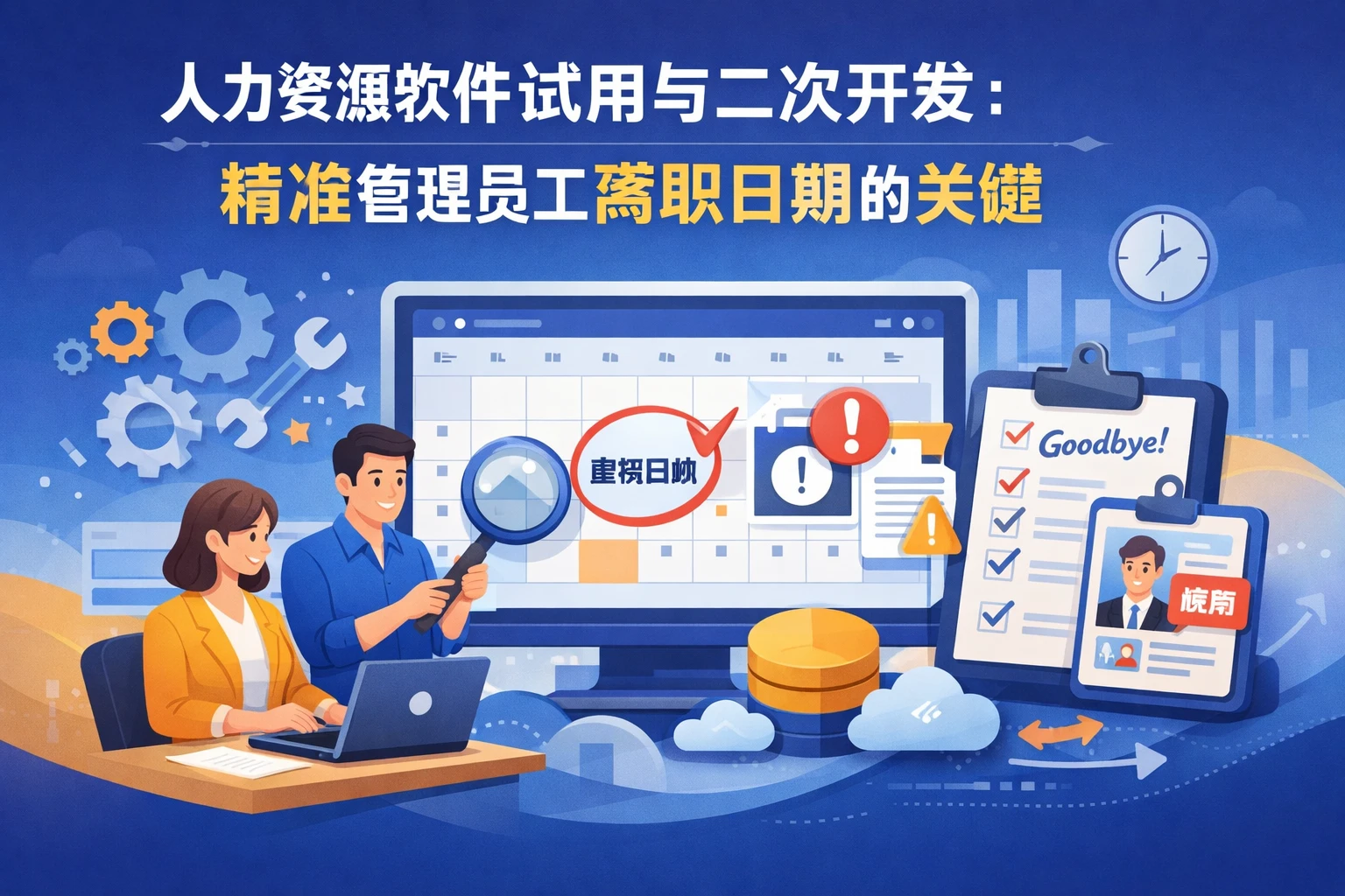 人力资源软件试用与二次开发：精准管理员工离职日期的关键