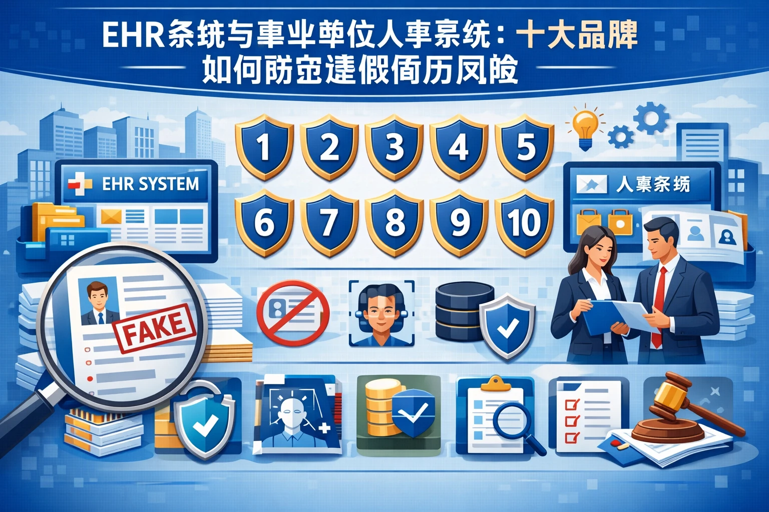 EHR系统与事业单位人事系统：十大品牌如何防范虚假简历风险
