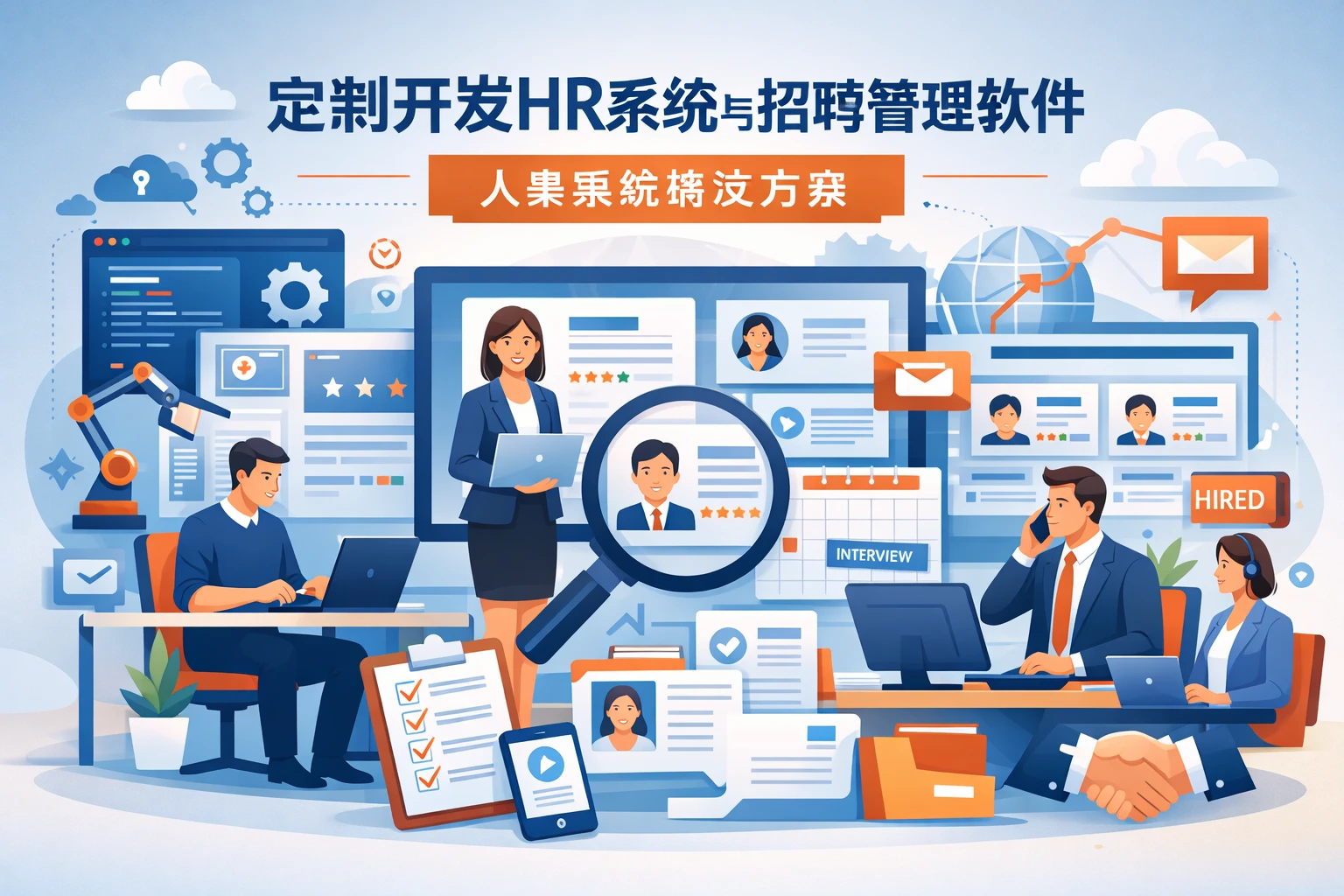 定制开发HR系统与招聘管理软件的人事系统解决方案