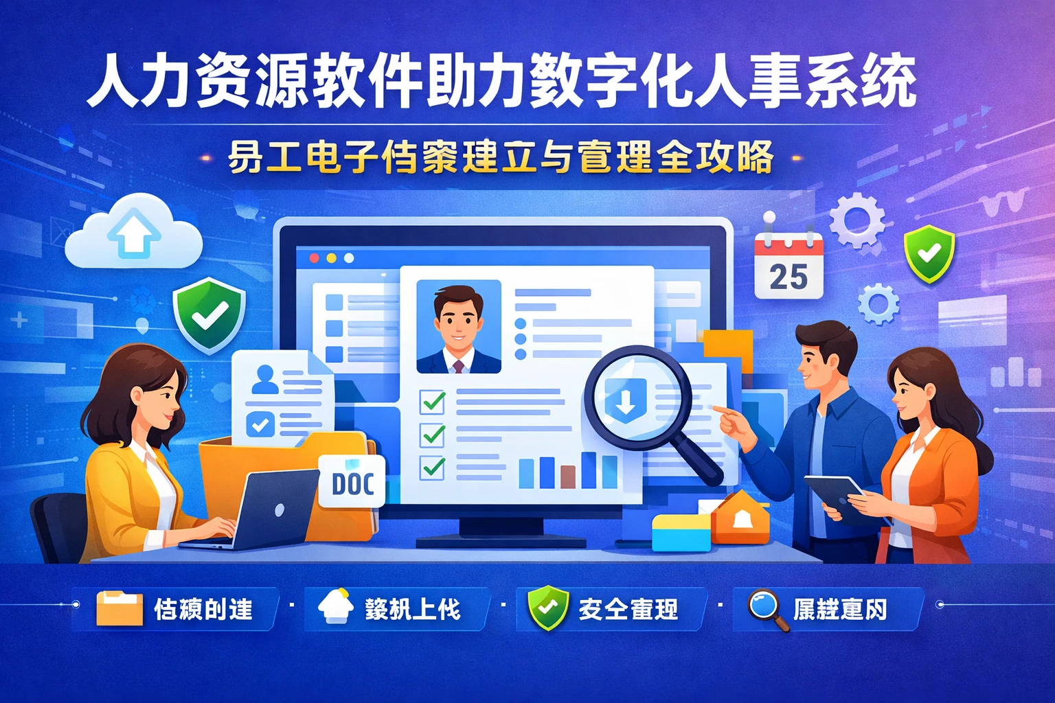 人力资源软件助力数字化人事系统：员工电子档案建立与管理全攻略