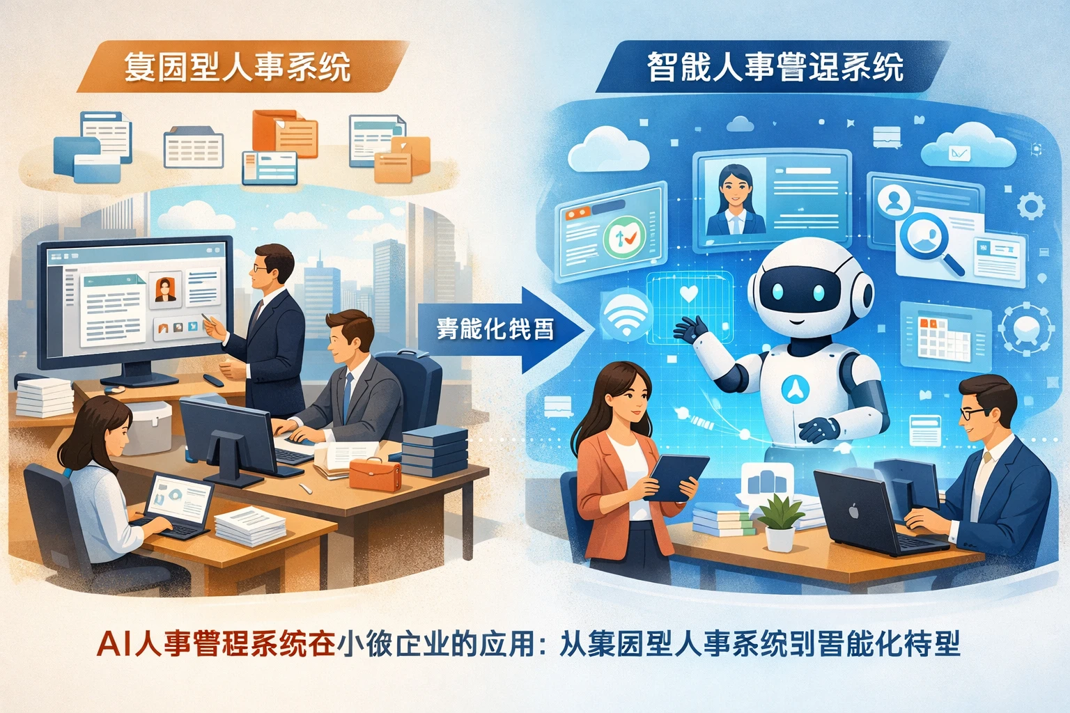 AI人事管理系统在小微企业的应用：从集团型人事系统到智能化转型