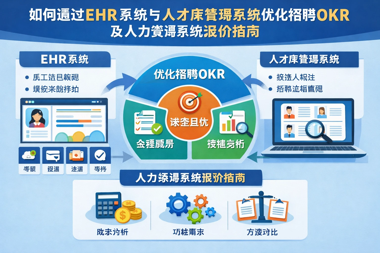 如何通过EHR系统与人才库管理系统优化招聘OKR及人力资源系统报价指南