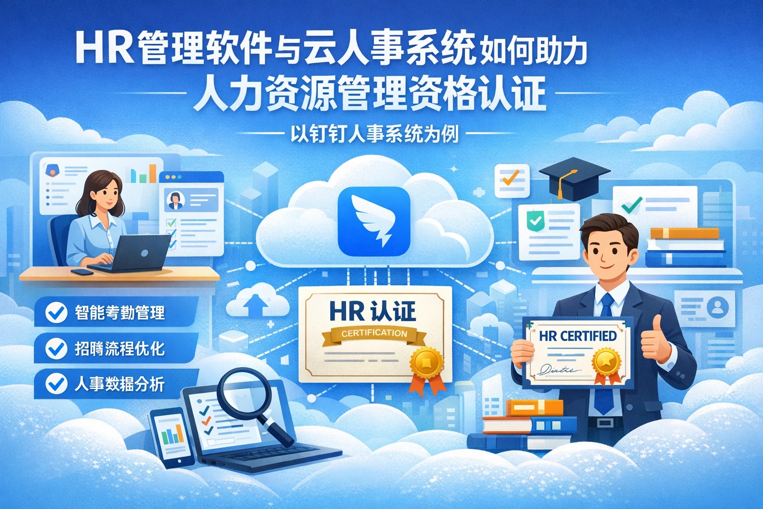 HR管理软件与云人事系统如何助力人力资源管理资格认证——以钉钉人事系统为例