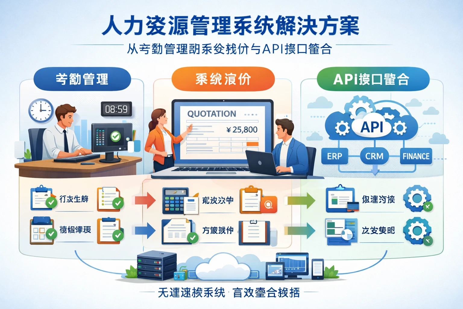 人力资源管理系统解决方案：从考勤管理到系统报价与API接口整合