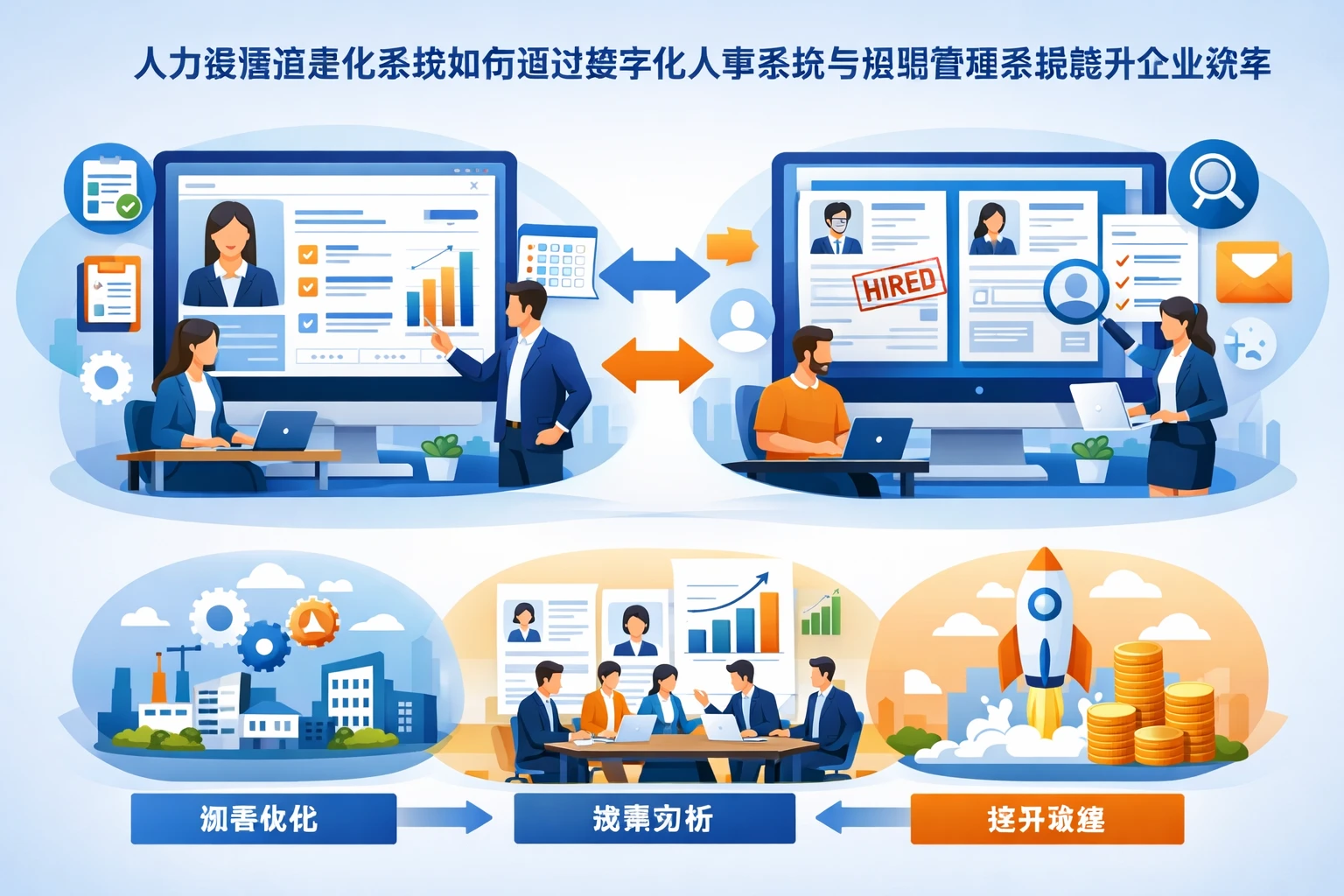 人力资源信息化系统如何通过数字化人事系统与招聘管理系统提升企业效率