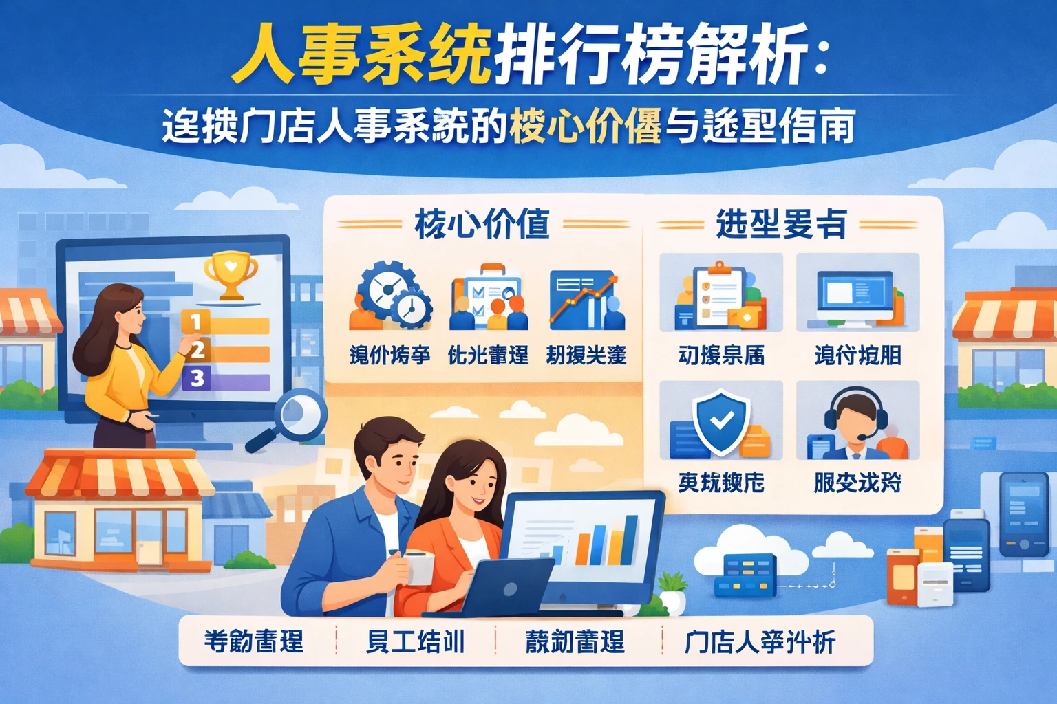 人事系统排行榜解析:连锁门店人事系统的核心价值与选型指南