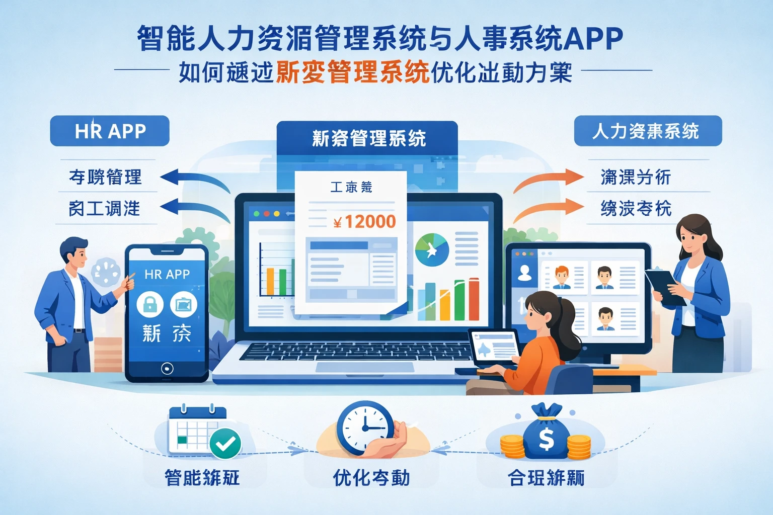 智能人力资源管理系统与人事系统APP如何通过薪资管理系统优化出勤方案