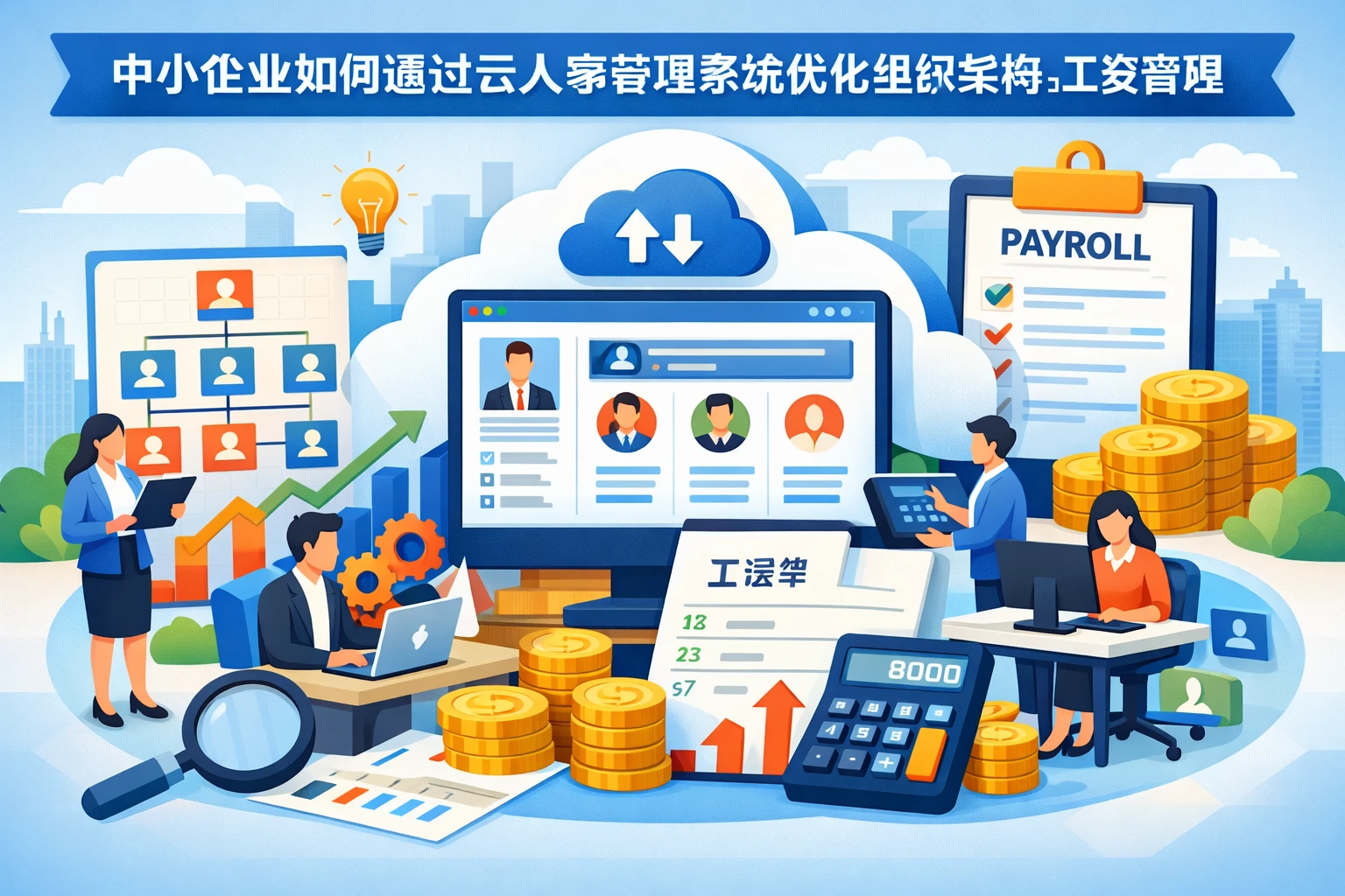 中小企业如何通过云人事管理系统优化组织架构与工资管理