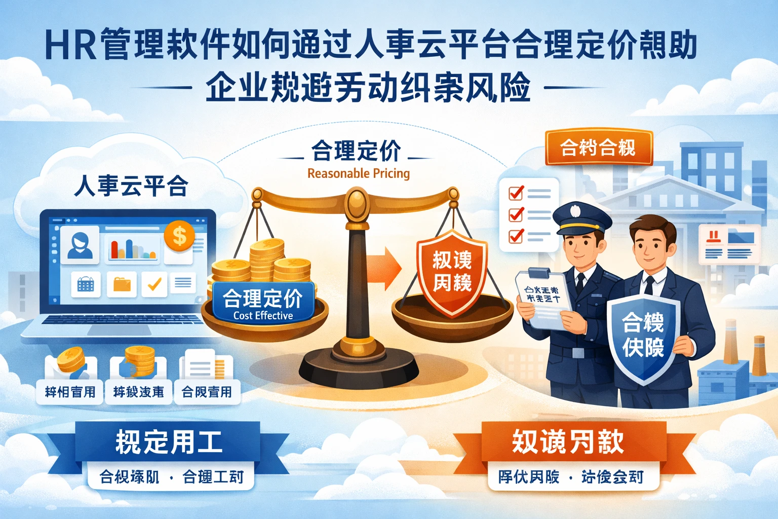 HR管理软件如何通过人事云平台合理定价帮助企业规避劳动纠察风险