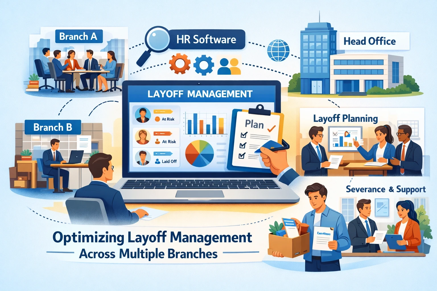 运用HR管理软件与多分支机构人事系统优化企业裁员管理策略