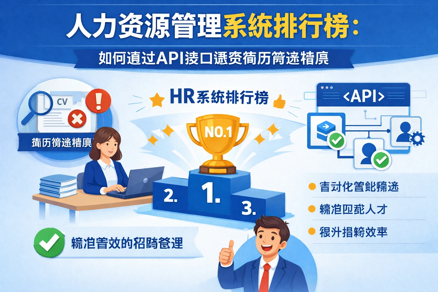 人力资源管理系统排行榜：如何通过API接口避免简历筛选错误