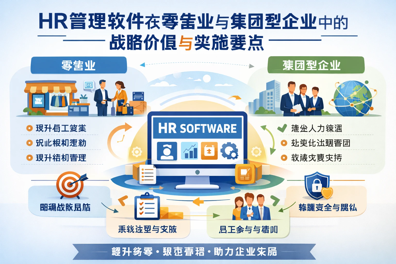HR管理软件在零售业与集团型企业中的战略价值与实施要点
