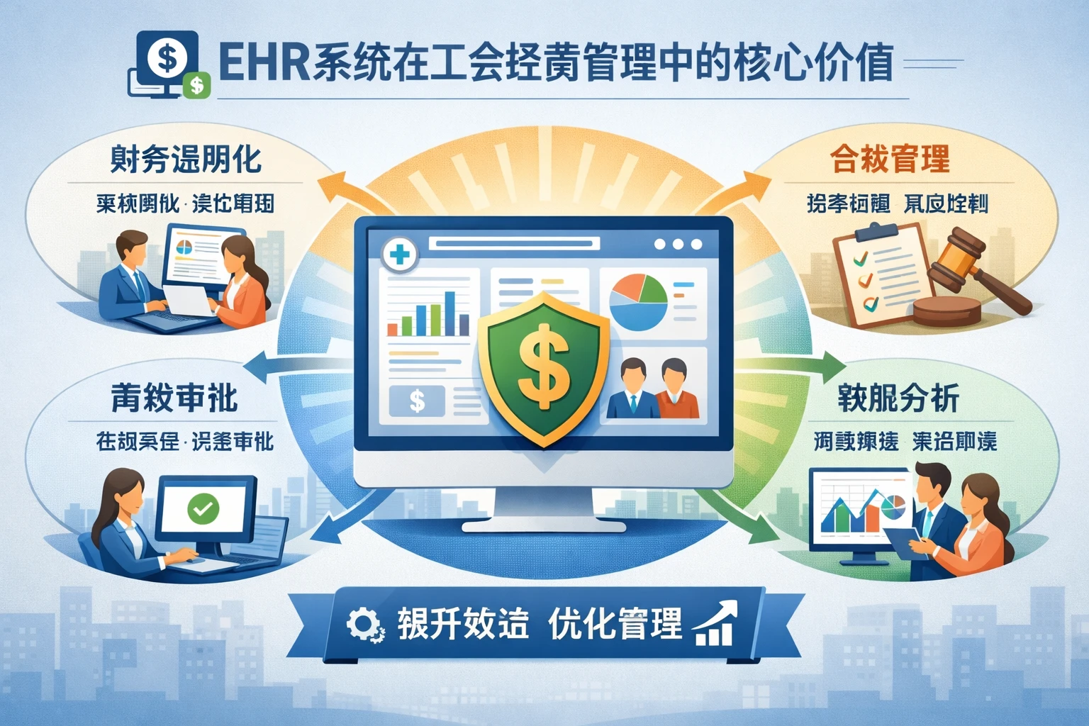 EHR系统在工会经费管理中的核心价值