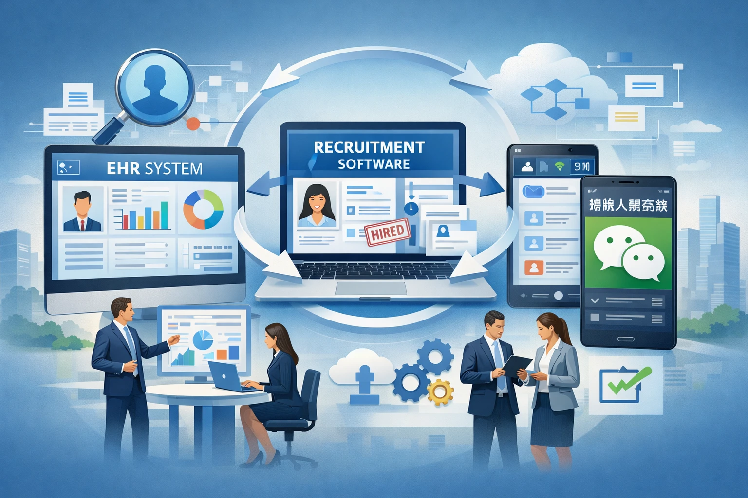 现代企业人事系统优化：EHR系统、招聘管理软件与微信人事系统的整合之道