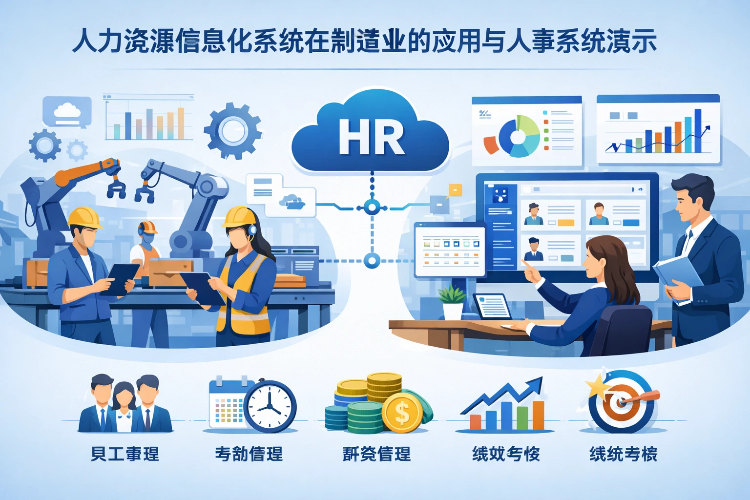 人力资源信息化系统在制造业的应用与人事系统演示