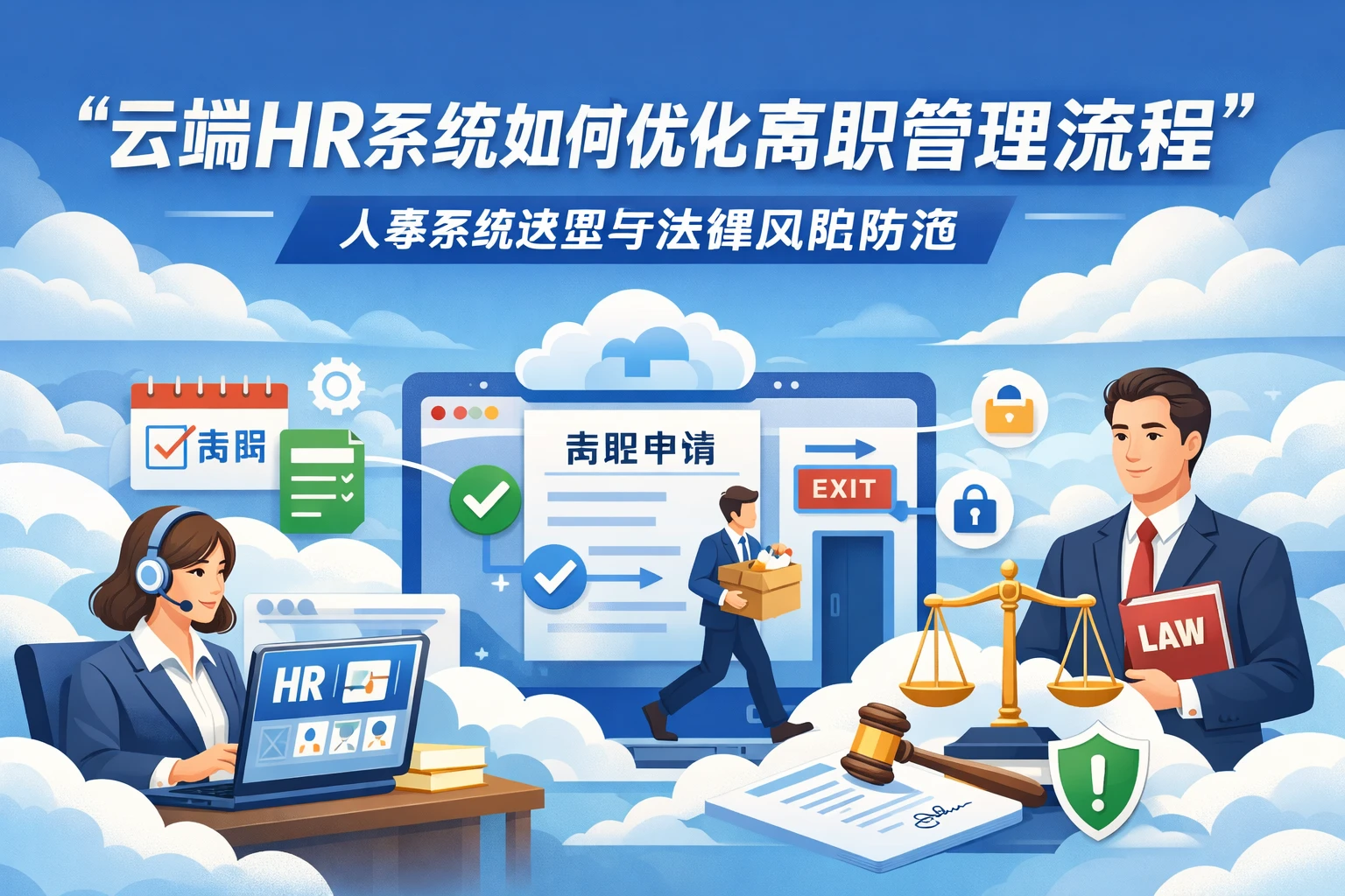 云端HR系统如何优化离职管理流程——人事系统选型与法律风险防范