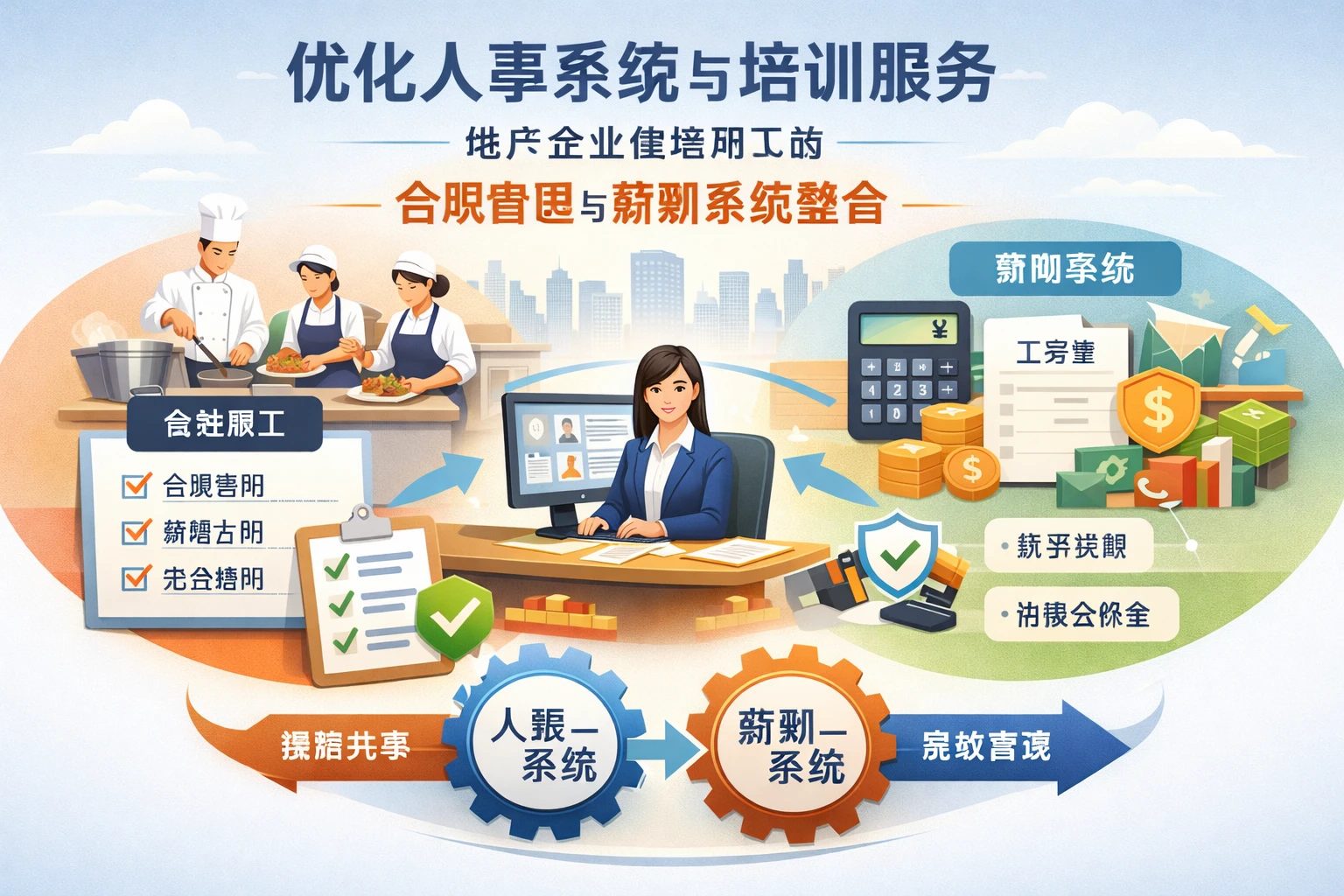 优化人事系统与培训服务:地产企业食堂用工的合规管理与薪酬系统整合