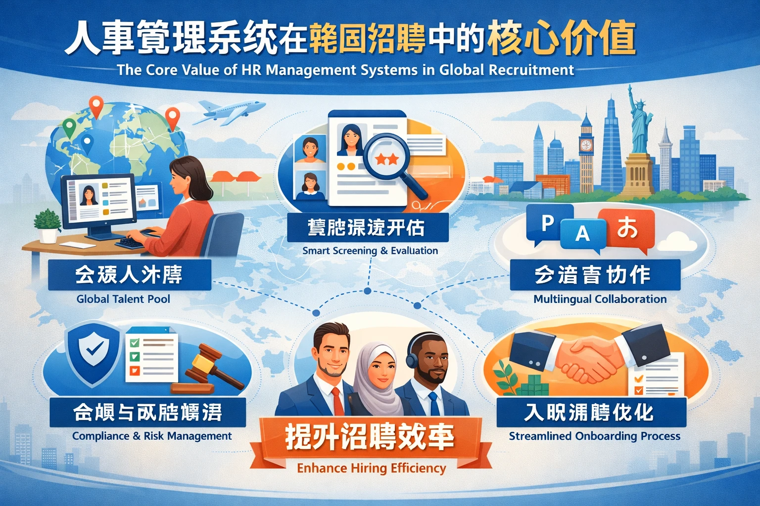 人事管理系统在跨国招聘中的核心价值