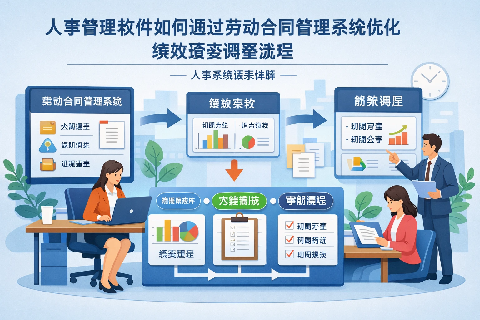 人事管理软件如何通过劳动合同管理系统优化绩效薪资调整流程 - 人事系统演示详解