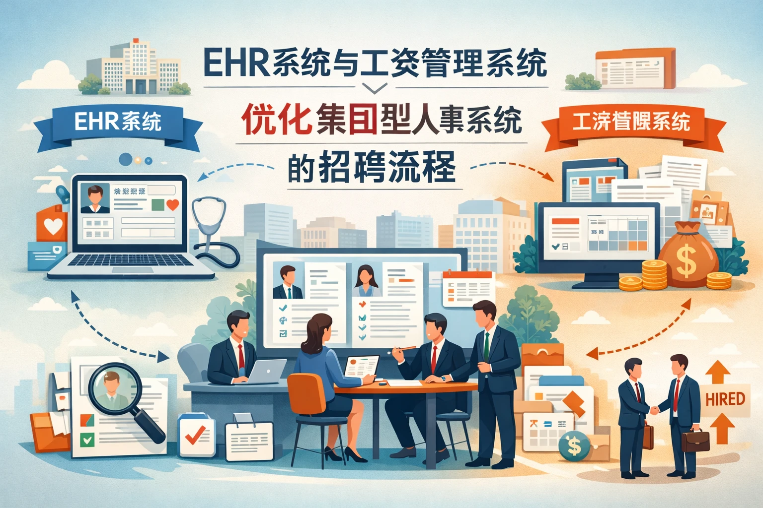 EHR系统与工资管理系统如何优化集团型人事系统的招聘流程
